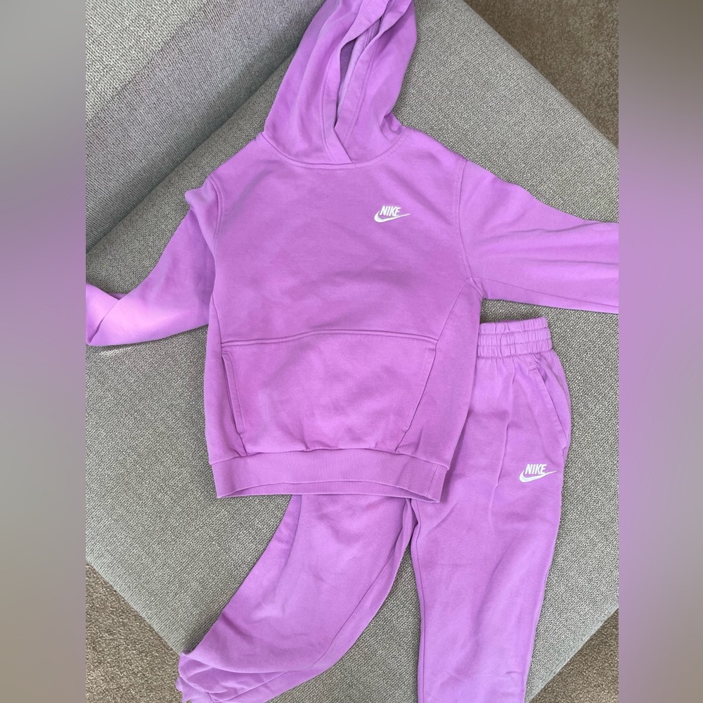 KIDS Nike Lavender Hoodie and Joggers Set